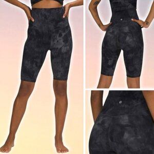 LULULEMON Align Super High Rise Short 10" Sz 2 Diamond Dye Pitch Grey Graphite